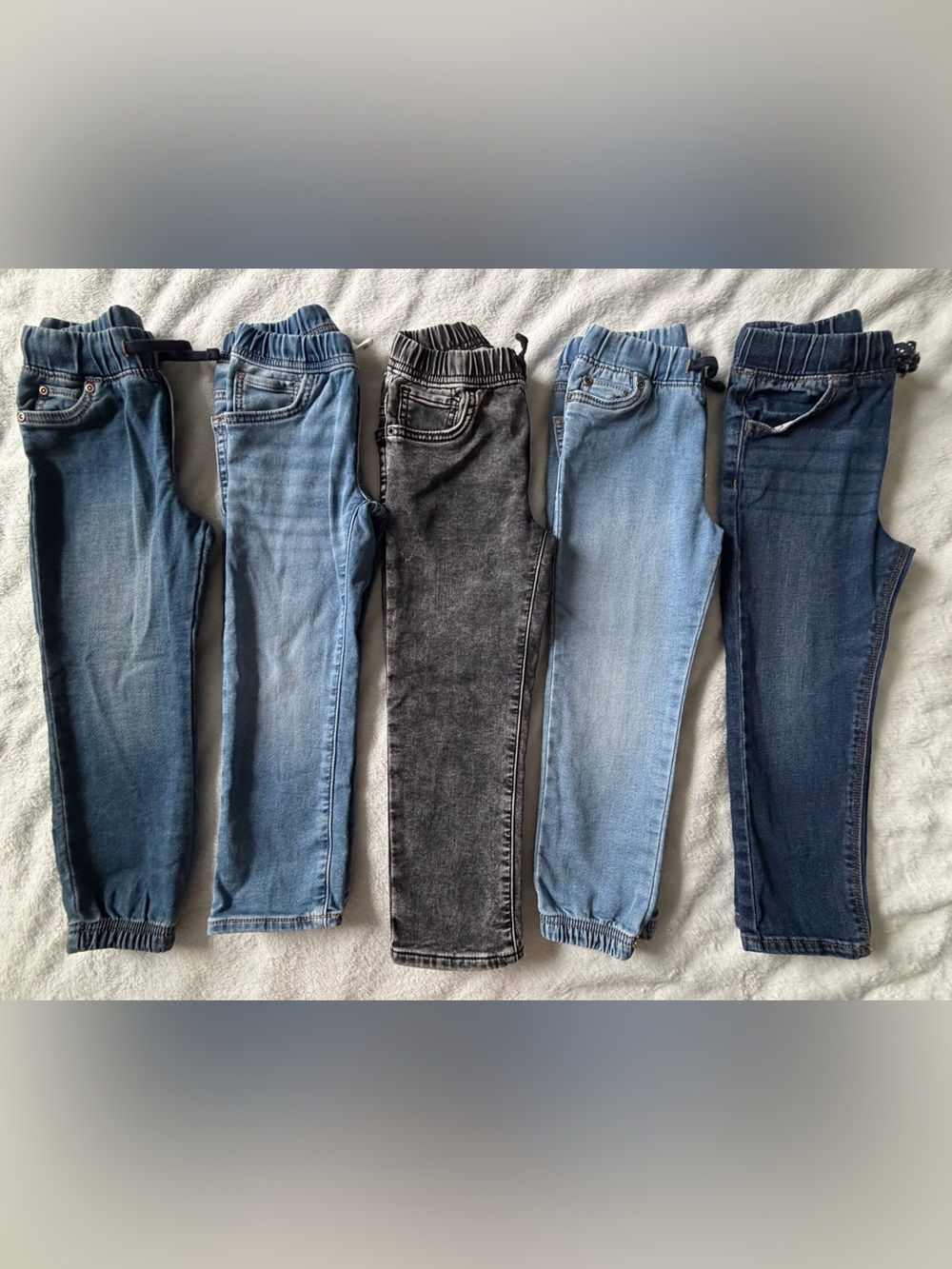 GAP + CARTER’S | Boys Jeans Bundle | Pull-On Denim | 5 Pairs